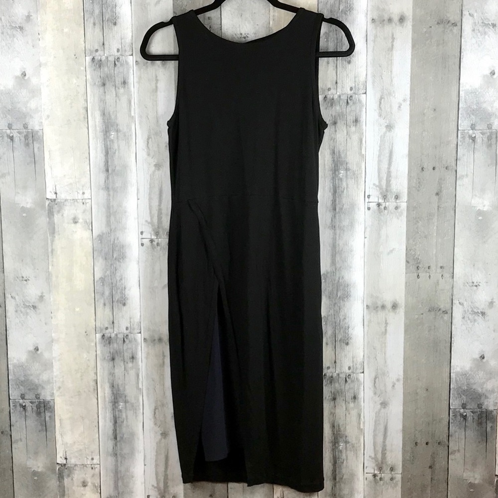 All Saints Black & Navy Carine Dress Sz 10 NWOT - Picture 2 of 8